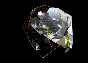 Abstracte geometrische zwanen door Stefan Fransson