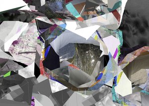 Geometrische abstracte collage