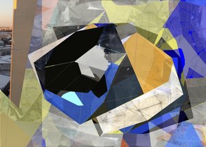 Levendig abstract stadsgezicht door Stefan Fransson