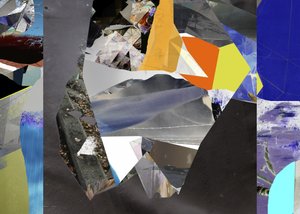 Levendige abstracte collage