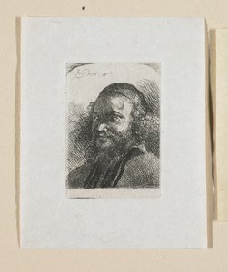 Buste van een lachende jonge man door Stefan Juliusz Norblin de la Gourdaine