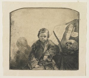 De kleine filosoof door Stefan Juliusz Norblin de la Gourdaine