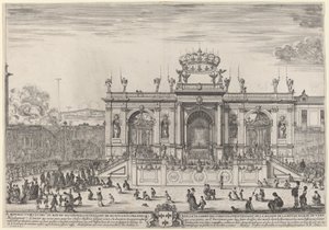 Altaar voor Sacramentsdag, waarschijnlijk 1648 door Stefano della Bella