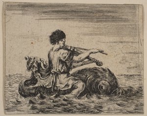 Arion, uit Spel van Mythologie Jeu de la Mythologie door Stefano della Bella