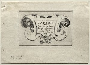 Caprices: Titelpagina door Stefano della Bella