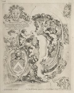 Collectie van Verschillende Caprices en Nieuwe Ontwerpen van Cartouches en Ornamenten: Nr. 2