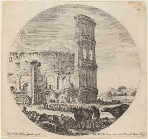 Colosseum, 1646 door Stefano della Bella