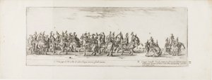Ingang van de ambassadeur van Polen in Rome door Stefano della Bella