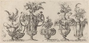 Fantastische Vazen, waarschijnlijk 1646 door Stefano della Bella
