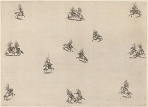 Vechtende ruiters