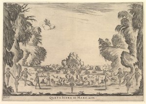 Vierde scène, de zee, uit Het huwelijk van de goden Le nozze degli Dei, 1637