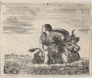 Jupiter en Europa, uit Game of Mythology Jeu de la Mythologie
