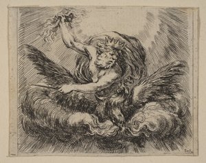 Jupiter, uit Spel van Mythologie door Stefano della Bella