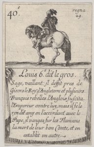 Lodewijk VI de Dikke, Wijze, Dappere, uit Spel van de Koningen van Frankrijk