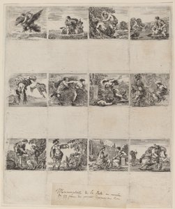 Mythologische Speelkaarten, 1644 door Stefano della Bella