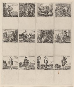 Mythologische speelkaarten, 1644 door Stefano della Bella