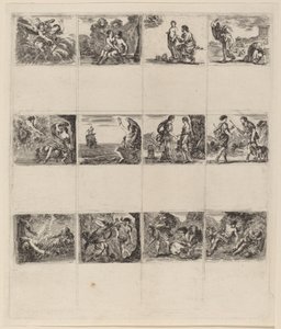 Mythologische speelkaarten, 1644 door Stefano della Bella