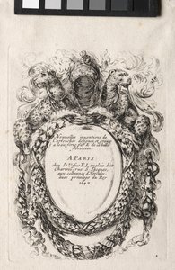 Nieuw model voor een cartouche, 1647 door Stefano della Bella