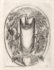 Nieuw Model voor een Cartouche, 1647 door Stefano della Bella