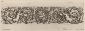Ornamentale fries met Cupido en Psyche, waarschijnlijk 1648