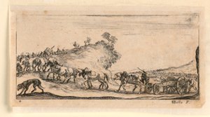 Plaat 4, uit "Desseins de Queleques Conduites de Troupes, Canons, et Ataques de Villes"