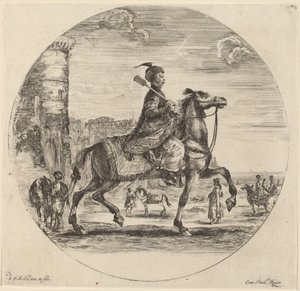 Poolse cavalerist door Stefano della Bella