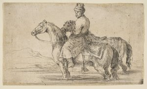 Poolse Knecht die Paarden Baadt door Stefano della Bella