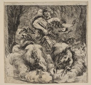 Proserpina, uit Spel van Mythologie, 1644 door Stefano della Bella