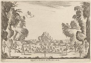Quarta Scena di Mare, 1637 door Stefano della Bella