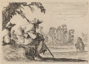Zittende pelgrims