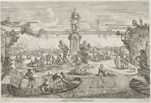 Standbeeld van Ferdinand I, groothertog van Toscane door Stefano della Bella
