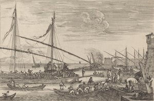 De vestingwerken van Livorno, waarschijnlijk ca. 1654-1655