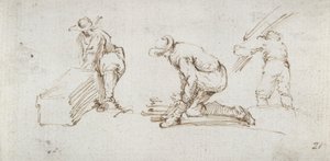 Drie Figurenstudies