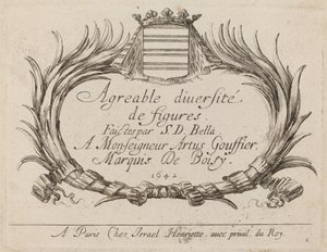 Titelpagina voor Agreable diversite de figures, 1642