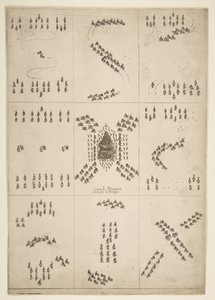 Verschillende figuren van paardenballet, 1652