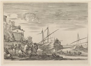 Uitzicht op Verschillende Huizen aan de Haven
