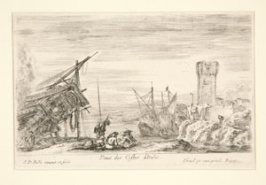 Uitzicht op de Kust van Italië ( door Stefano della Bella