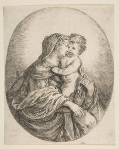 De Maagd die het Christuskind Omhelst, ca. 1641 door Stefano della Bella