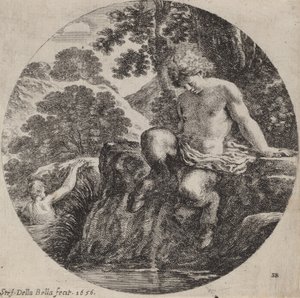 Jonge sater aan de oever van een stroom, 1656