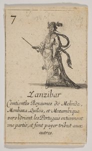 Zanzibar, 1644 door Stefano della Bella