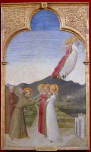 De mystieke bruiloft van Sint Franciscus van Assisi