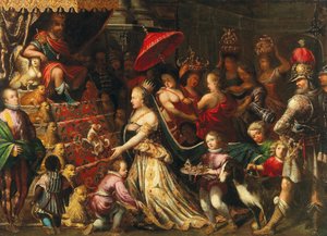 Koning Salomo Ontvangt de Koningin van Sheba, ca. 1640-1645