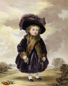 De prinses Victoria op vierjarige leeftijd