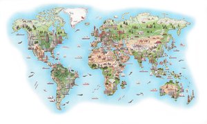 Pictorial World Atlas door Stephen Conlin