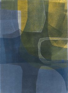 Bogen Zon  Zee II, 2015 (monoprint op papier) door Stephen Dow