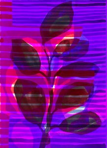 Botanische streep I, 2018 (digitaal) door Stephen Dow