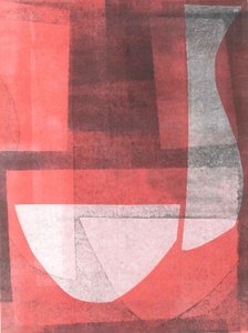 Kom  Kruik, 2015 (monoprint op papier) door Stephen Dow