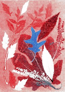 Jol III, 2017 (monoprint op papier) door Stephen Dow