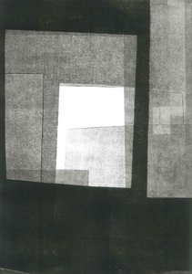 Nocturnus III, 2015 (monoprint op papier) door Stephen Dow