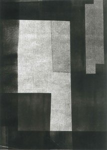 Nocturnus V, 2015 (monoprint op papier) door Stephen Dow